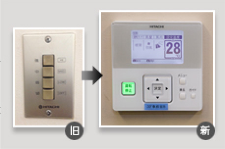 空調操作パネル