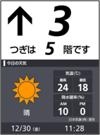 【表示コンテンツ／今日のお天気】