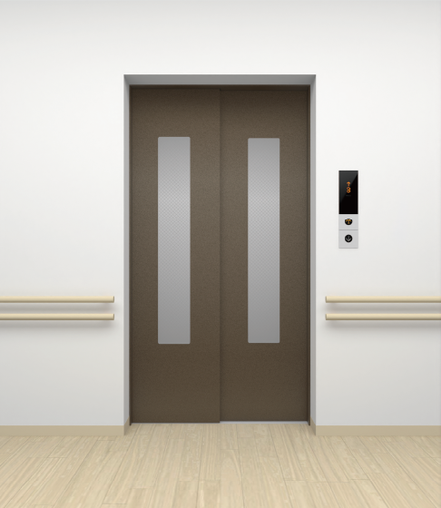 S型小枠大型防犯ガラス窓付き