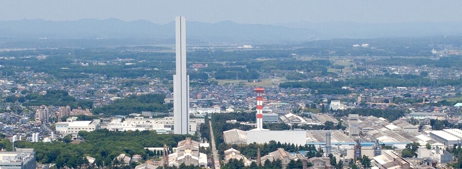 水戸事業所の敷地の様子