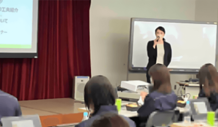 新入社員向け食育セミナーの様子
